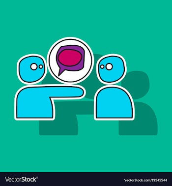 Bubble of communication for technology and social vector image