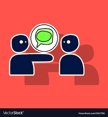Bubble of communication for technology and social vector image