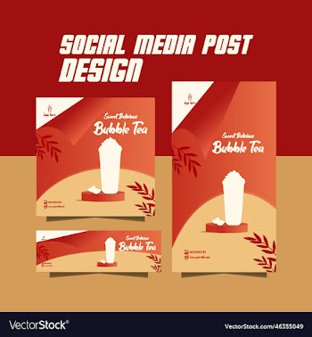 bubble tea flyer template or bubble drinks flyer