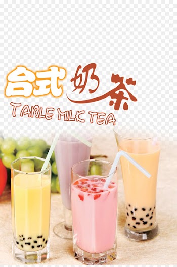 Bubble tea Hamburger Milk tea Poster - Table milk tea and fresh milk tea shop Brochure 