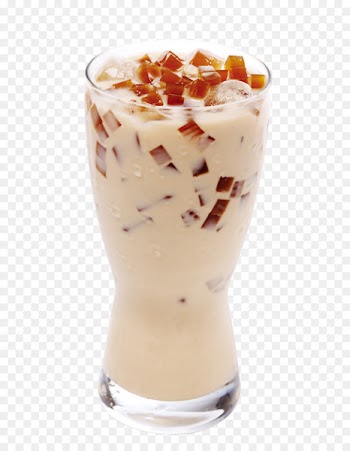 Bubble tea Nata de coco Coconut milk - Hand drawn sketch ice cream creative 