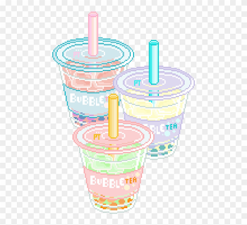 bubble Tea Time ｡・ﾟ Oﾟ ” - Pixel Bubble Tea Gif Clipart (#1116821 ...