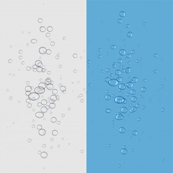 Bubbles fizz floating upward background Free Vector