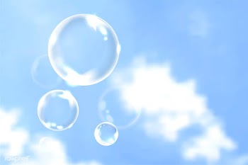 Bubbles in blue sky | Free stock vector - 581589