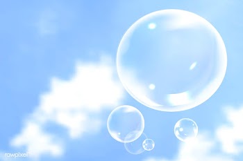 Bubbles in blue sky | Free stock vector - 581595