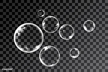 Bubbles in transparent background | Free stock vector - 581590