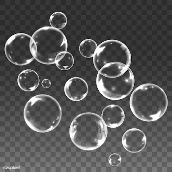 Bubbles in transparent background | Free stock vector - 581634