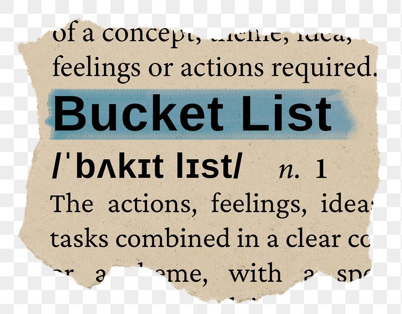 Bucket list png word sticker, | Free PNG - rawpixel