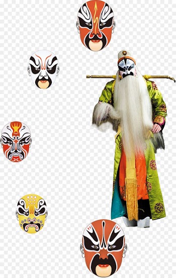 Budaya Tionghoa Performance Peking opera u8001u751f - Quintessence of Chinese culture, Peking opera character, facial make-up 