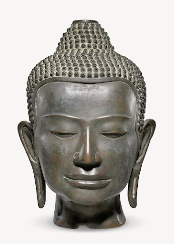 Buddha head (12th century) bronze | Free Photo - rawpixel