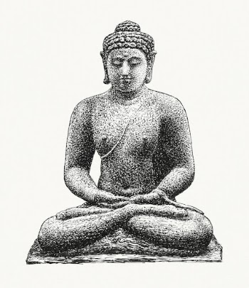 Buddha on the Borobudur (ca. | Free Photo Illustration - rawpixel