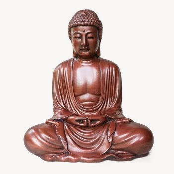 Buddha statue sticker, Buddhism religion | Free PSD - rawpixel