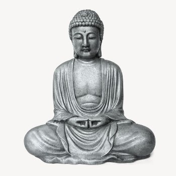 Buddha statue sticker, Buddhism religion | Free PSD - rawpixel