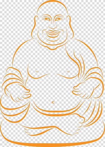 Buddhism Drawing Illustration, Hand-painted Buddha lines transparent background PNG clipart