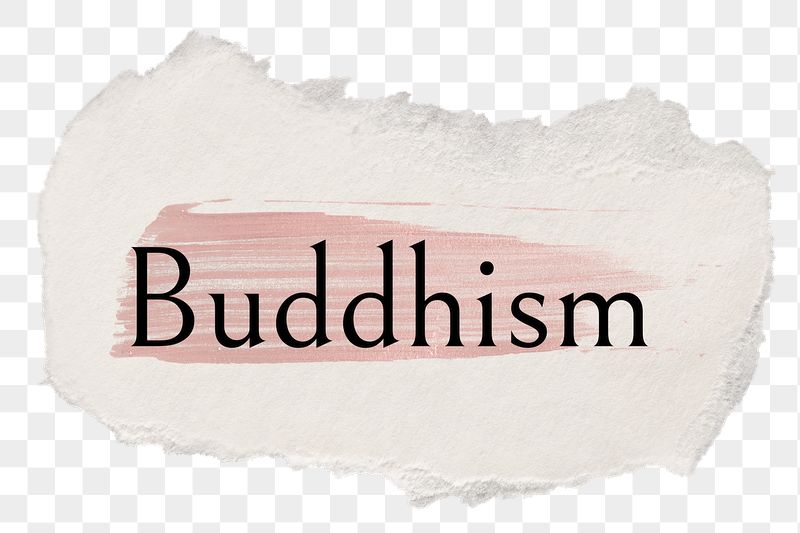 Buddhism png ripped paper word | Free PNG - rawpixel