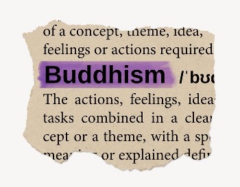 Buddhism ripped dictionary, editable word | Free PSD - rawpixel