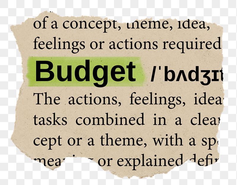 Budget png word sticker, torn | Free PNG - rawpixel