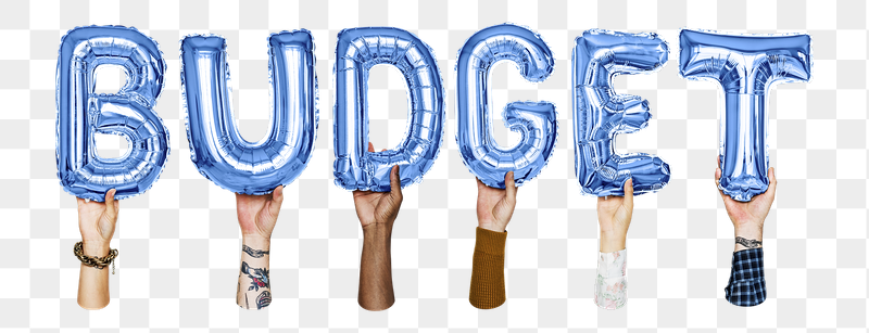 Budget word png, hands holding | Free PNG - rawpixel