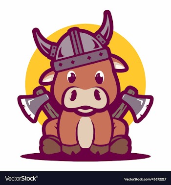 buffalo bull cow cartoon character