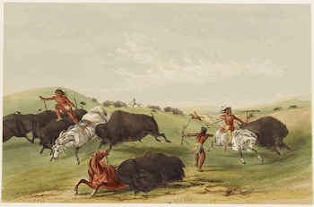 Buffalo Hunt: Chase. Original from the Minneapolis | Free Photo - rawpixel