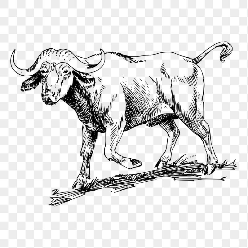 Buffalo png sticker illustration, transparent | Free PNG - rawpixel