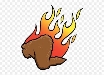 Buffalo Wing Fried Chicken Hot Chicken Barbecue - Wings Food Cartoon