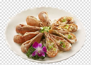 Buffet Chinese cuisine Lobster Barbacoa Stuffing, Garlic steamed lobster Aberdeen transparent background PNG clipart