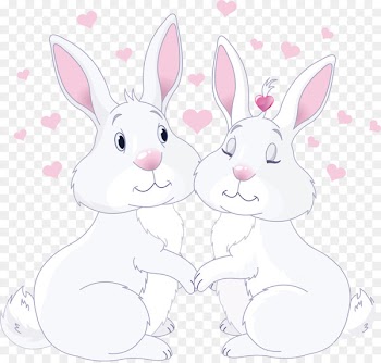 Bugs Bunny Domestic rabbit Hare Clip art - Love rabbit 