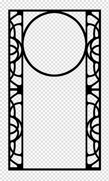 Build A Nouveau Frame, black border transparent background PNG clipart