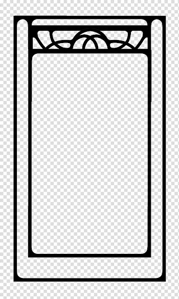 Build A Nouveau Frame, black border transparent background PNG clipart
