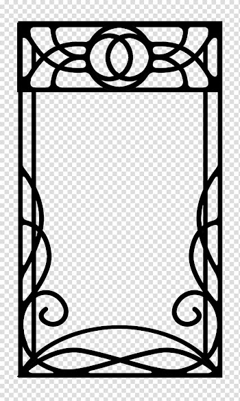 Build A Nouveau Frame, black graphic design frame transparent background PNG clipart
