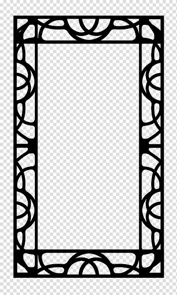 Build A Nouveau Frame, black metal frame illustration transparent background PNG clipart