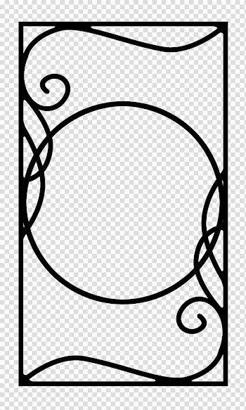Build A Nouveau Frame, rectangular black border transparent background PNG clipart