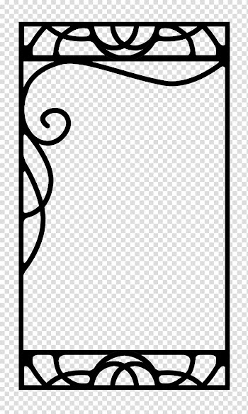 Build A Nouveau Frame, rectangular black frame illustration transparent background PNG clipart