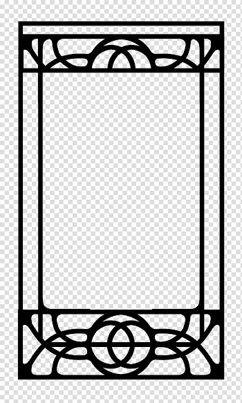 Build A Nouveau Frame, rectangular black frame transparent background PNG clipart
