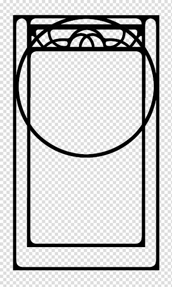Build A Nouveau Frame, rectangular black frame transparent background PNG clipart