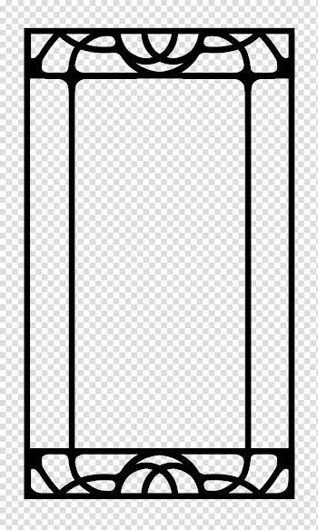 Build A Nouveau Frame, rectangular black frame transparent background PNG clipart