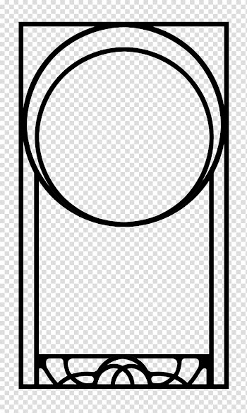 Build A Nouveau Frame, rectangular black transparent background PNG clipart