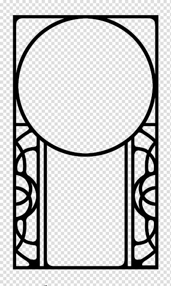 Build A Nouveau Frame, round black frame transparent background PNG clipart
