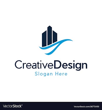 Building agency development creative business logo vector image