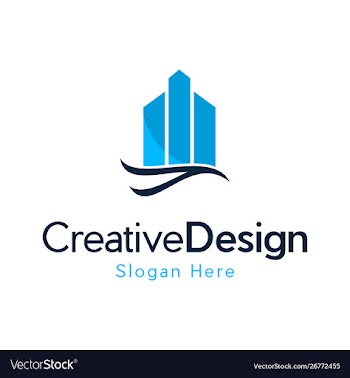 Building agency development creative business logo vector image