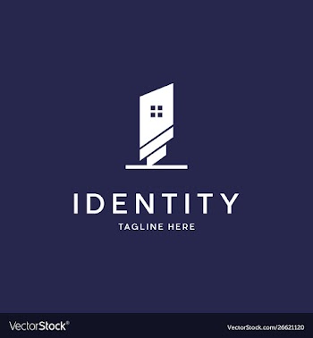Building commercial logo design vector image