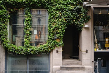 Building Covered in Grass