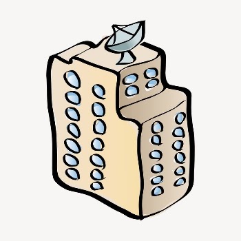 Building doodle clipart, illustration vector. | Free Vector - rawpixel