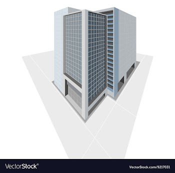 Building exterior vector image
