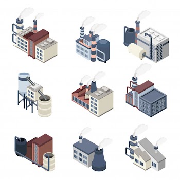 Building industry isometric