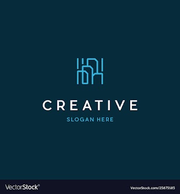 Building line creative business logo vector image