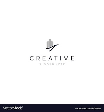 Building management office creative business logo vector image