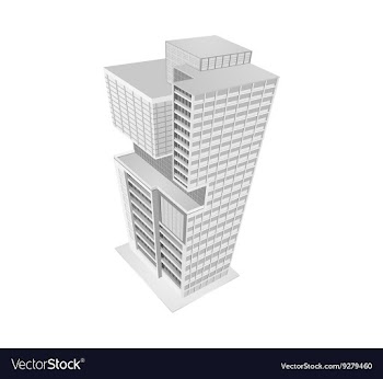 Building model vector image