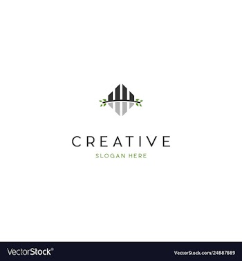 Building naturally development creative business vector image